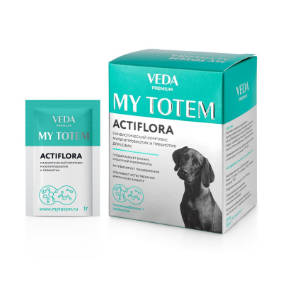 АктиФлора MY TOTEM ACTIFLORA  (синбиотический комплекс д/собак 30 пак/1г) 